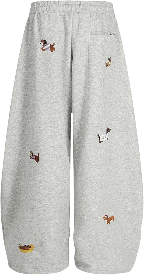 Women's Baggy Jogging Bottoms Dachshund Graphic Sweatpants Cotton Drawstring Casual Trousers